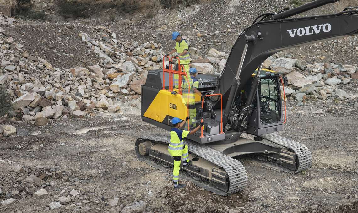 Volvo's updated EC300E excavator