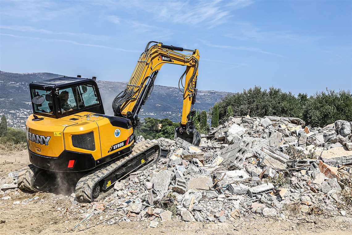 Sany Europe's 8-tonne SY80U excavator
