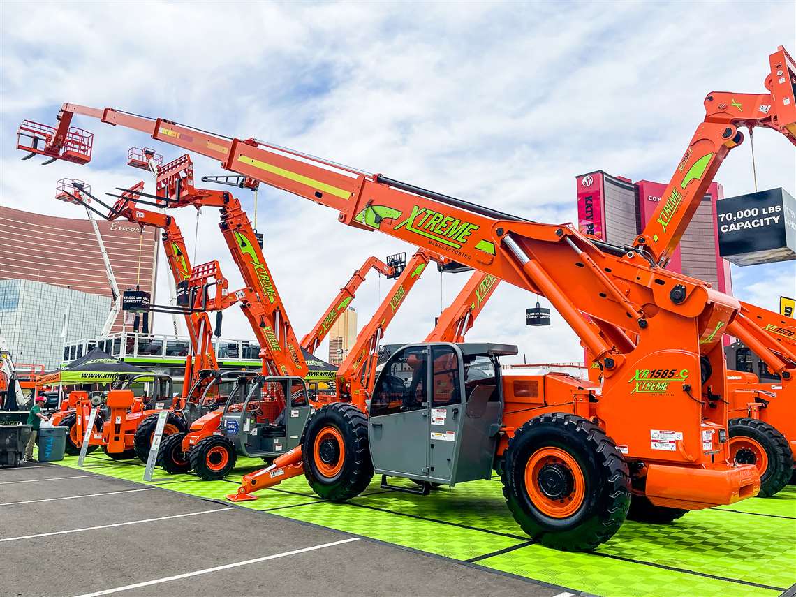 The Xtreme XR1585-C is the World's tallest fixed boom telehandler