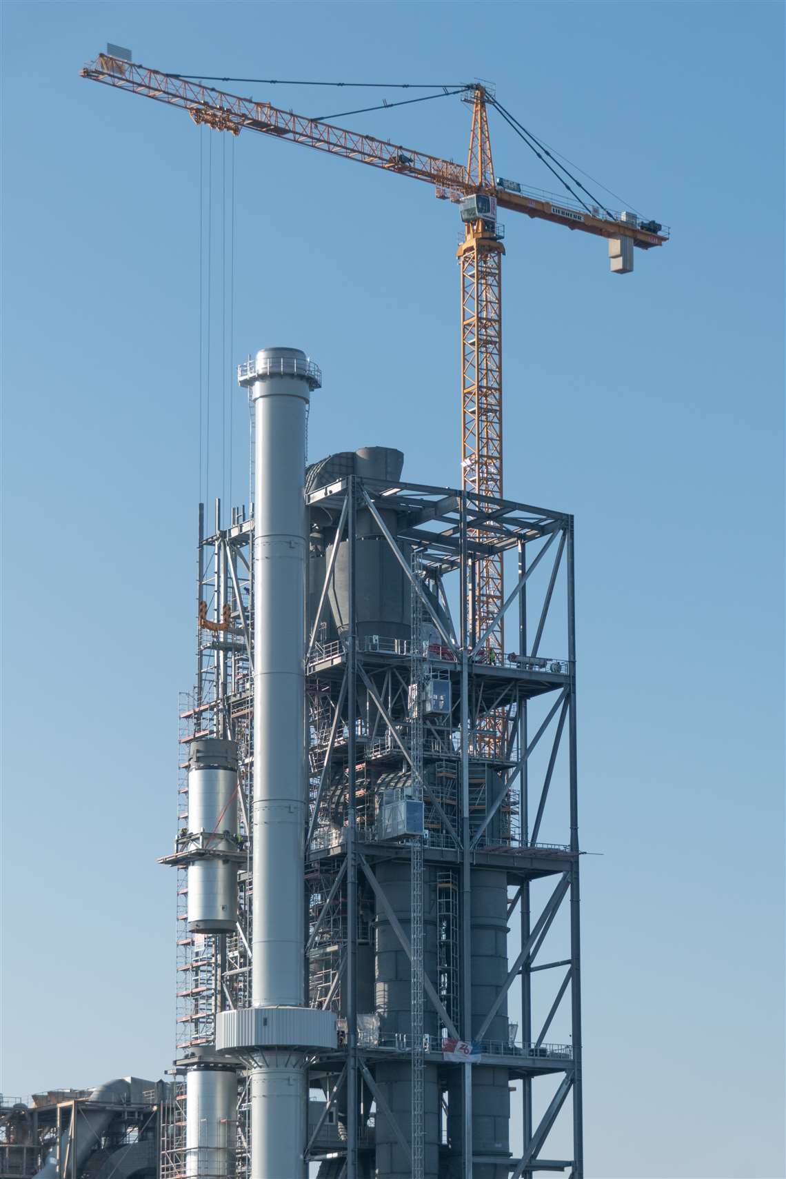 The GEDA BL 2000 hoist in operation at Märker Zement's new cement kiln
