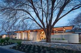 The exterior of Icon's HouseZero, a 3-bed home in Austin, Texas