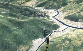 An impression of the proposed 11km Prenj tunnel in southern Bosnia-Herzegovina