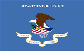 Flag of the United States Department of Justice