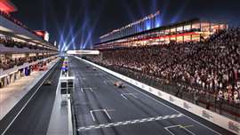Artist's impression of the paddock for the Las Vegas F1 Grand Prix and East Harmon Zone