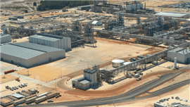 A minerals processing plant in Australia
