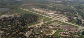 Aerial view of Offutt Air Force Base