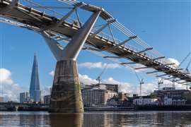 London's Millennium Bridge (Image courtesy of Arup)