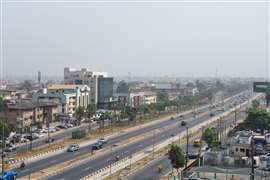 Broad highway and streets in Yaba Ikeja, Lagos, Nigeria