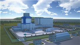 A Westinghouse digital rendering of the AP1000 plant in Poland