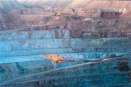 Close-up of an open-pit copper mine in Peru (Image: Jose Luis Stephens via AdobeStock - stock.adobe.com)