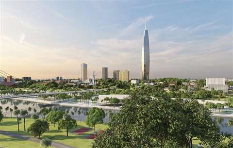 The new 282 metre-tall F Tower