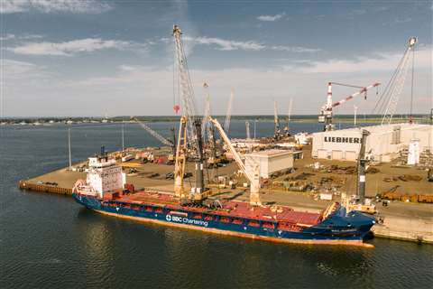 The Liebherr Rostock LHM 550 model was ordered by Ghana Ports and Harbours Authority.