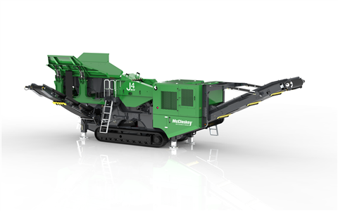 McCloskey's J4 jaw crusher with the new branding.