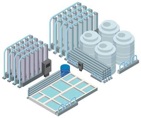 Graphic of a desalination plant